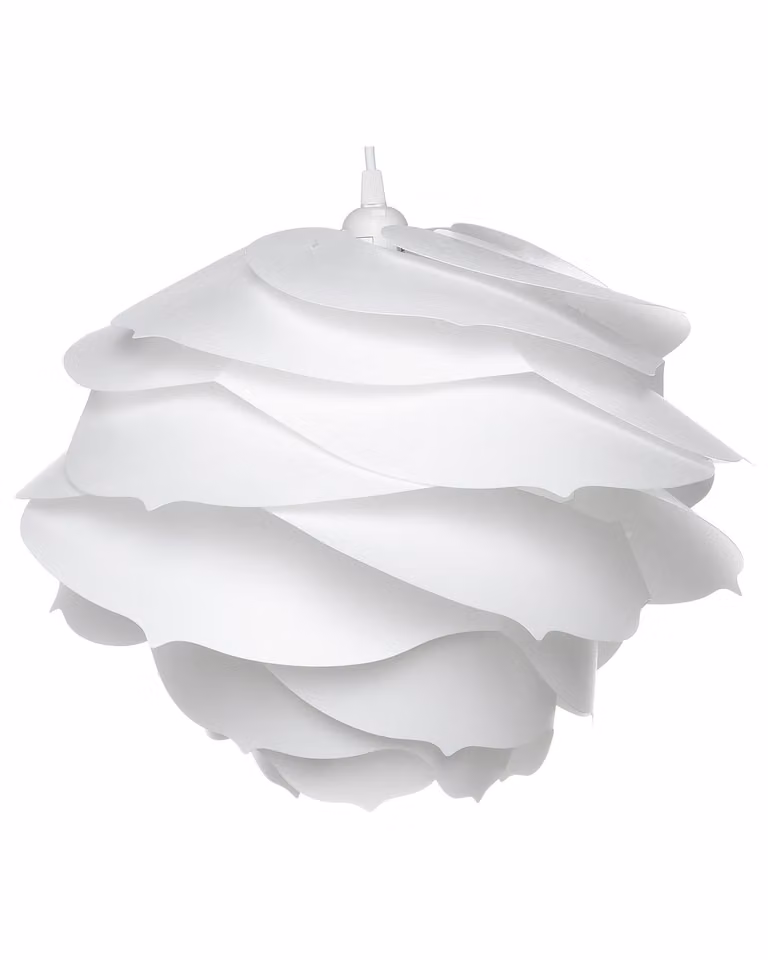 BELIANI Lampada a sospensione fiore bianco a forma di rosa illuminazione per camera dei bambini design moderno