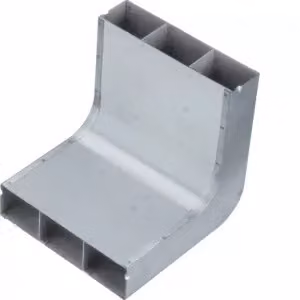 Hager UKK190483, zinco, acciaio, conforme alla norma EN50085-2-2, 190 mm, 200 mm, 48 mm
