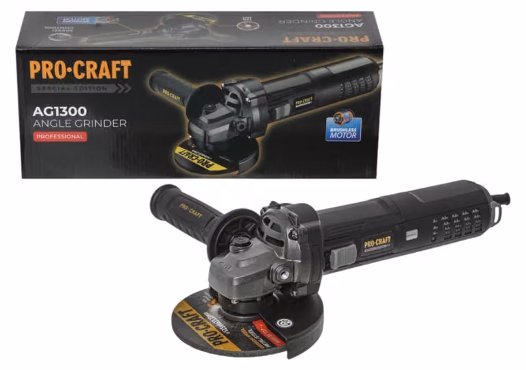 Smerigliatrice angolare Procraft AG1300 1300 Watt 125 mm Black Edition