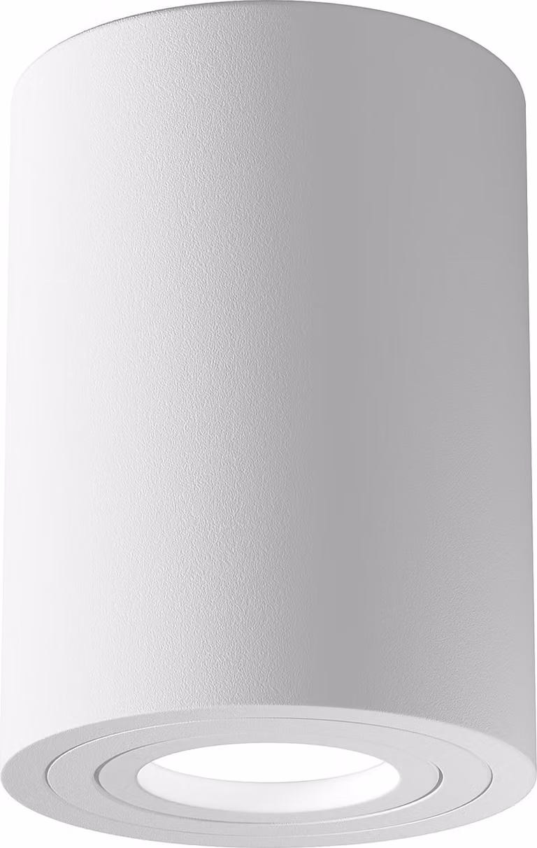 Plafoniera, alluminio, 1 luce, bianco, P 8,5 cm