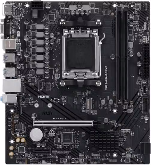Scheda madre MSI PRO A620M-B EVO AMD A620 Socket AM5 ATX DDR5 Nero