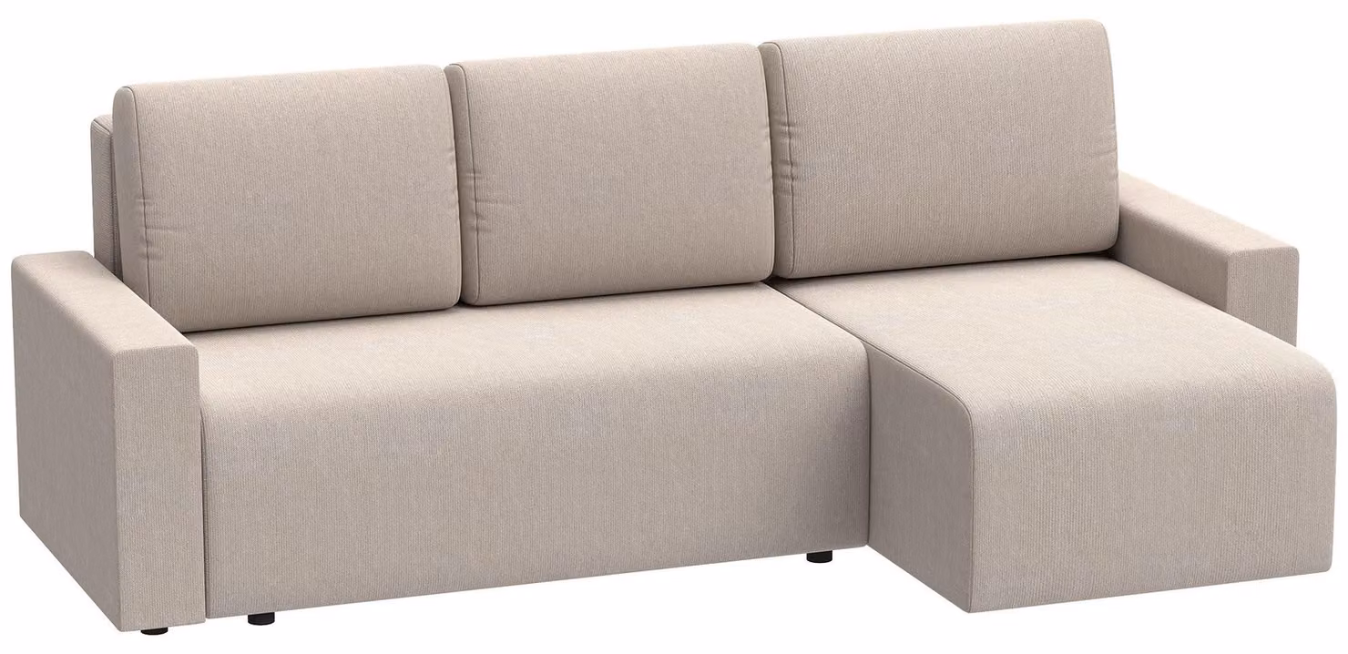 Divano ad angolo HOMCOM con funzione letto, divano a 3 posti con chaise longue reversibile