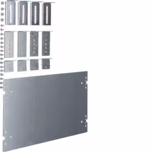 Piastra di montaggio, universale, per modulo 300x500 mm, con staffa di abbassamento
