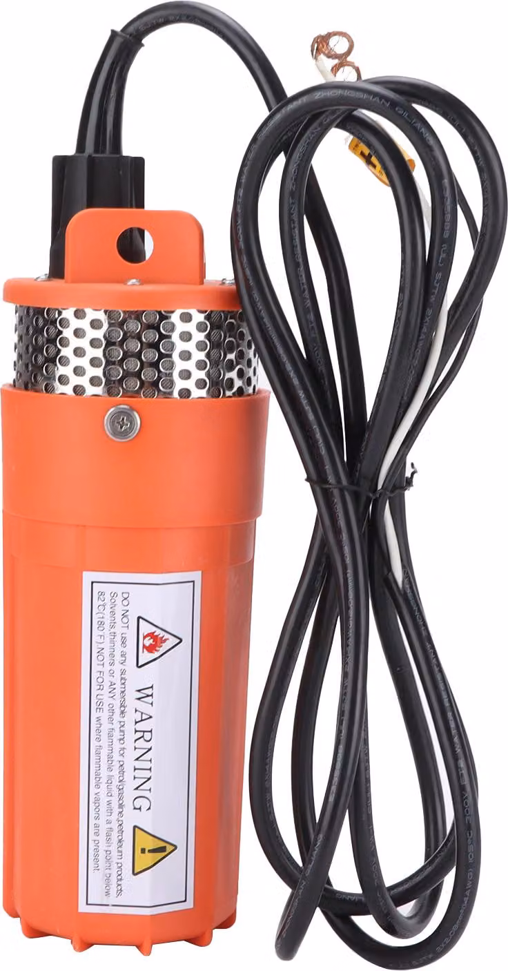 Pompa sommersa a energia solare, piccola corsa elevata, alta portata per esterni, DC 12 V