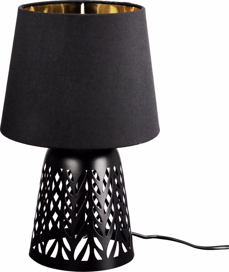 Gilde Tischleuchte, Sympa, Metall, schwarz, VE 2, D. 18 cm Höhe: 29.00 cm Durchmesser: 18.00 cm 52868