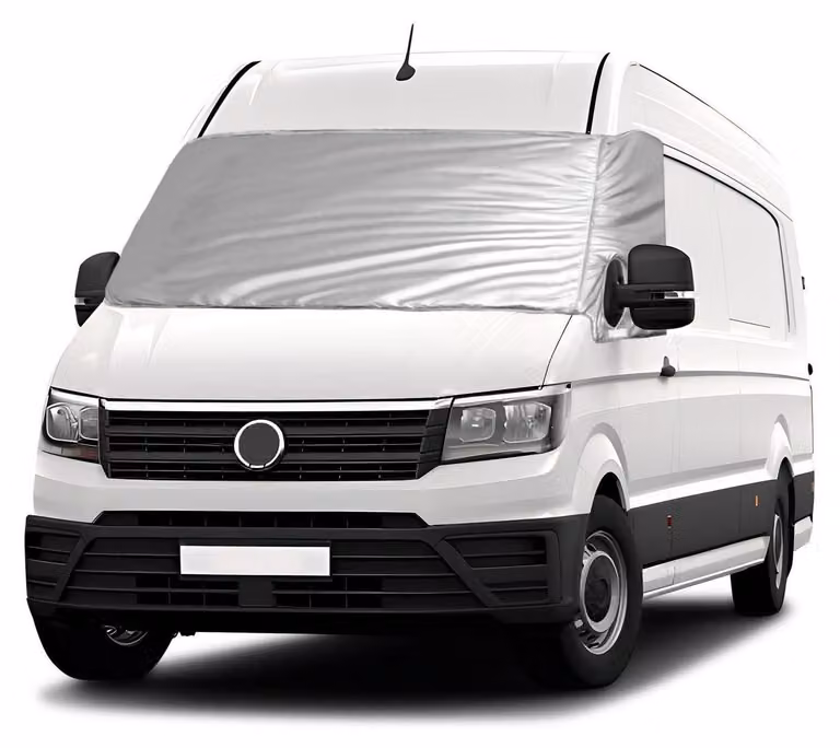 Copertura parasole termica per VW Crafter 2018-2024, colore argento, pieghevole, protezione per tutto l'anno