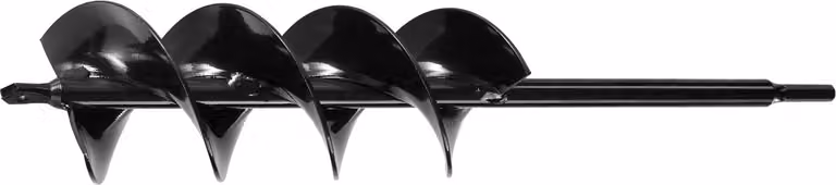 SucceBuy coclea di terra per trapano, coclea da giardino Ø 8x41 cm, compatibile con punte esagonali da 3/8 di pollice, punte per pali, punte per fori di terra, punte per fori di pali da giardino e installazioni di recinzioni