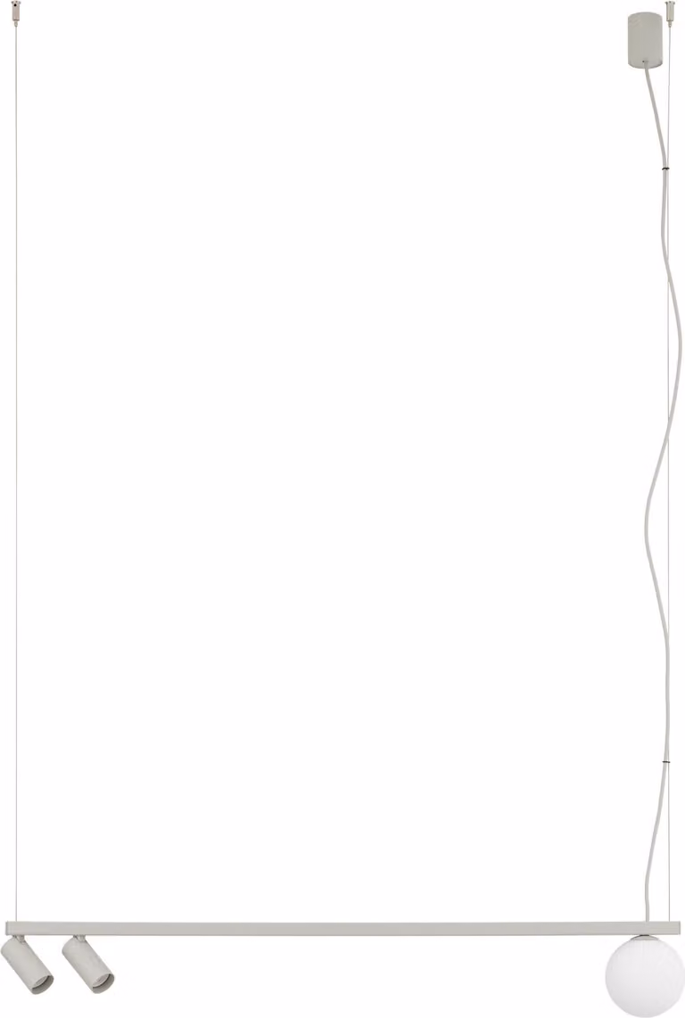 NOWODVORSKI Fourty Silk Gray Lampada a sospensione in alluminio