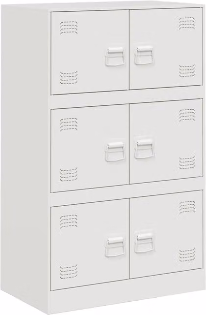 Credenza | Madia | Buffet da pranzo | Armadio da pranzo Bianca 67x39x107 cm in Acciaio