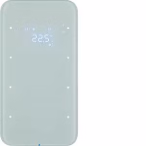 Berker 75643060 Sensore tattile a 3 vie con termostato, vetro, bianco polare Berker R.1