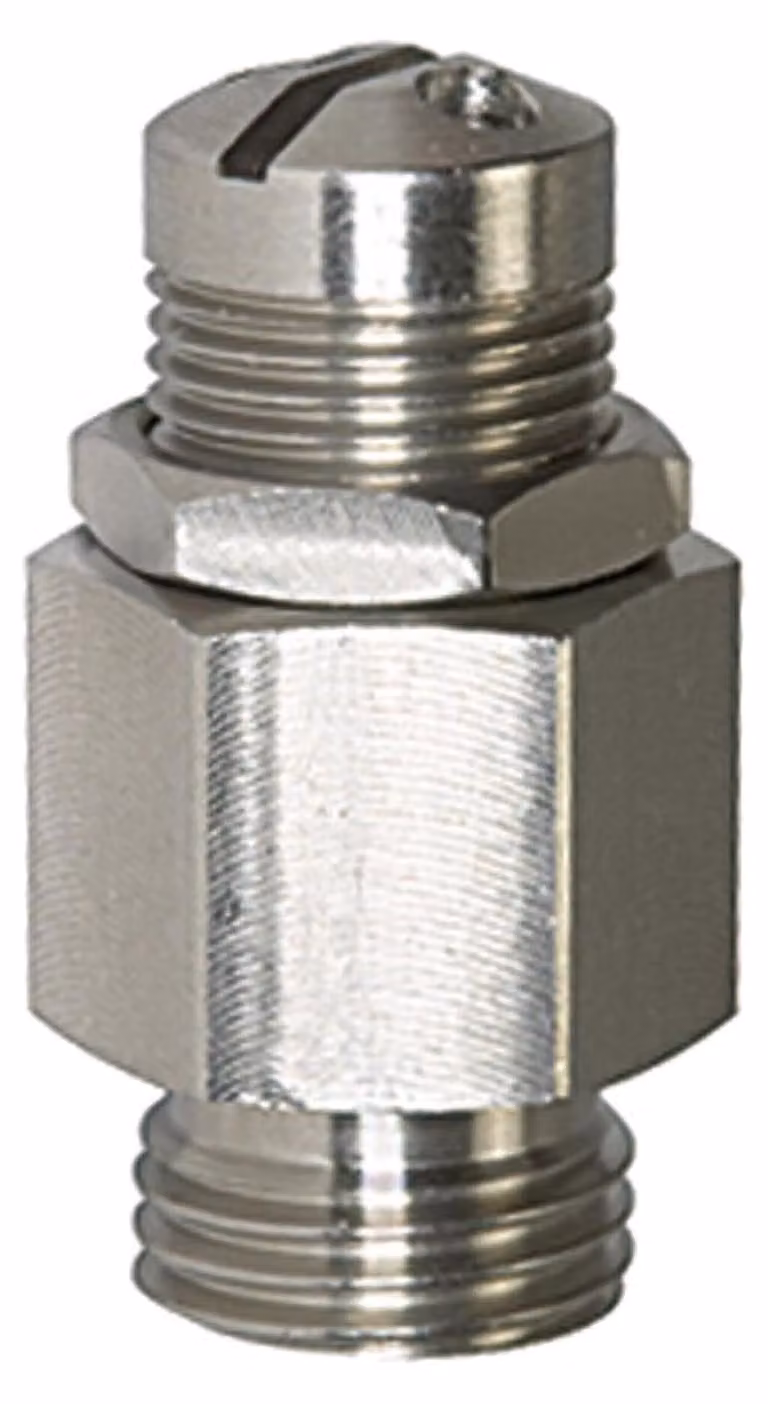 Mini valvola di sfiato Riegler, acciaio inox, G 1/4, pressione di risposta 6,0 - 12,0 bar