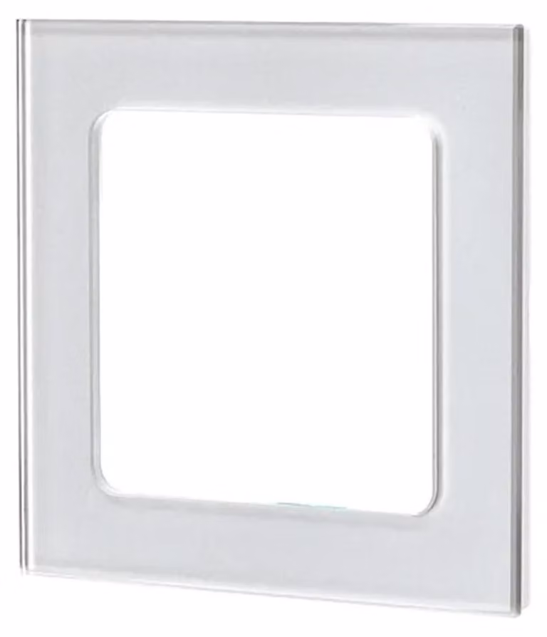 Piatto in vetro con superficie argentata, 1 pezzo, dimensioni 15x25x20 cm