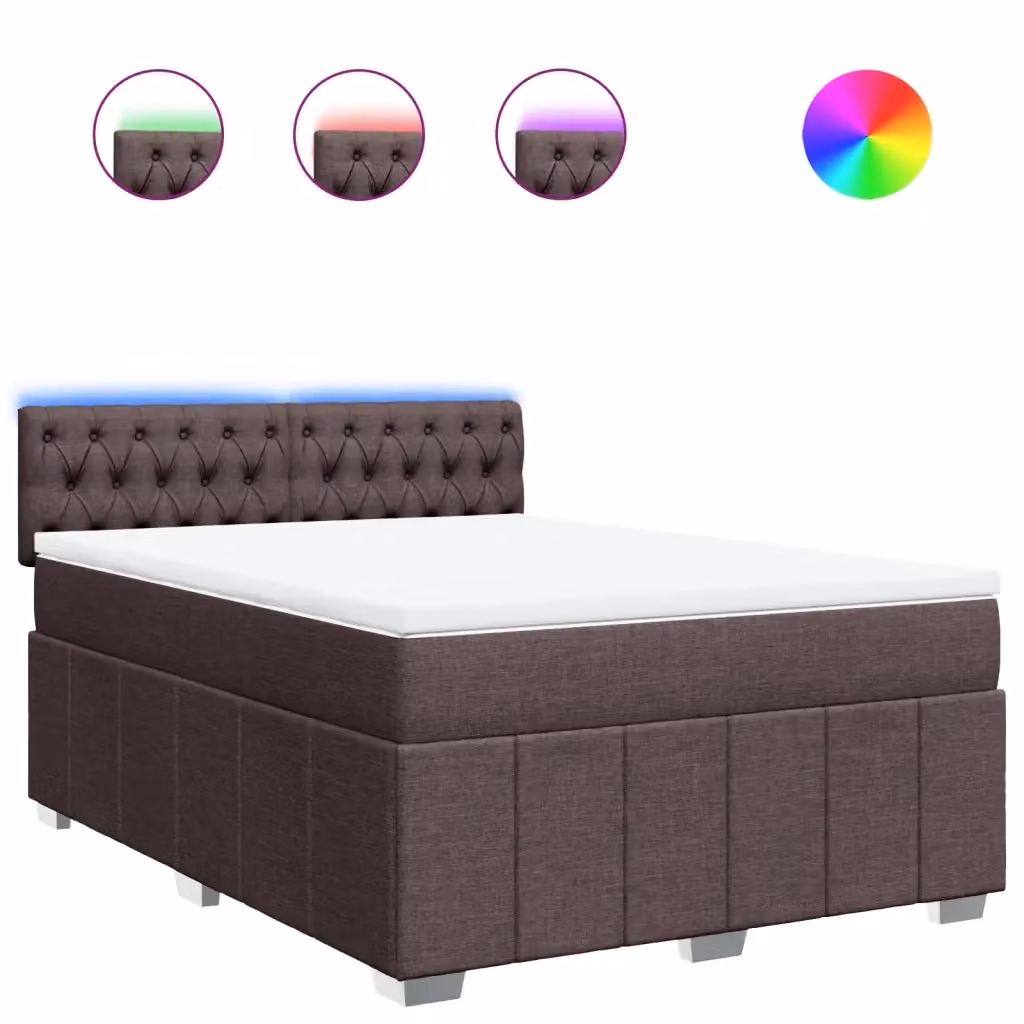 Letto Ibrido con Materasso e Struttura in Legno di Pino vidaXL, Colore Marrone e Bianco, L/P/H: 140 x 200 cm – 2