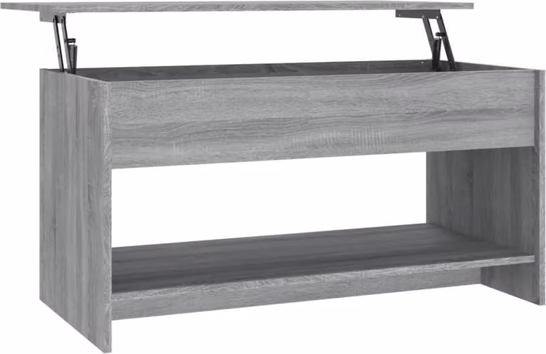 Tavolino Salotto Grigio Sonoma 102x50x52,5 cm Legno Multistrato