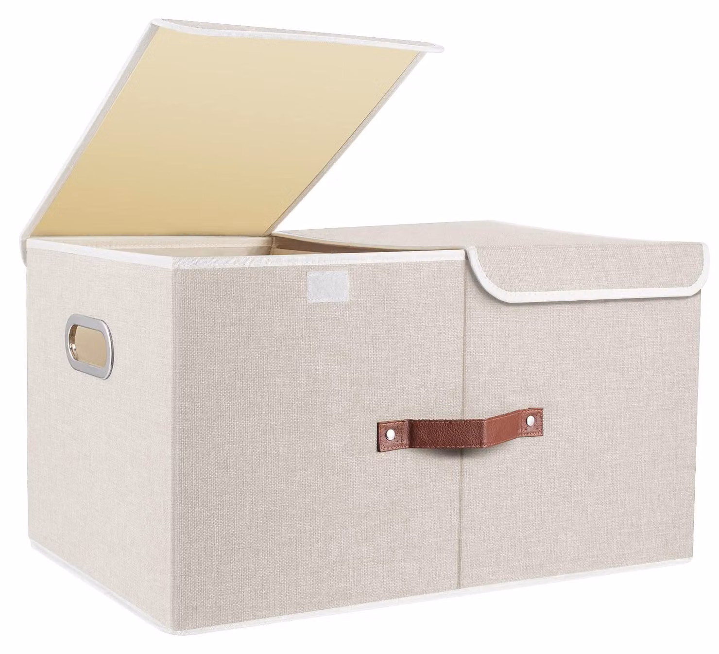 Contenitore di grandi dimensioni - Contenitore con coperchio - Contenitore con scomparti - Pieghevole - Lavabile - 55x33x30 cm - Contenitore