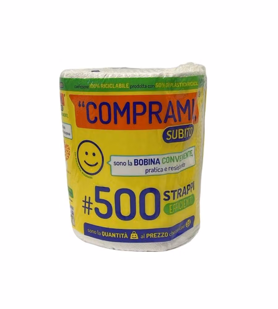 Comprami Asciugamani di Carta Bobina 500 Strappi Perla - 2 veli