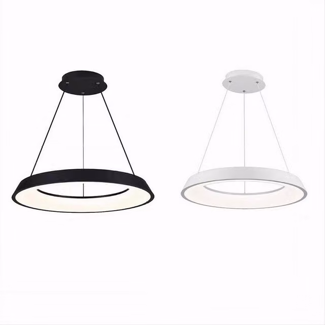 Lampadario a Sospensione LED Trade Shop A71-3C Ultra Moderno, 43W, Dimmerabile con Altezza Regolabile, Bianco