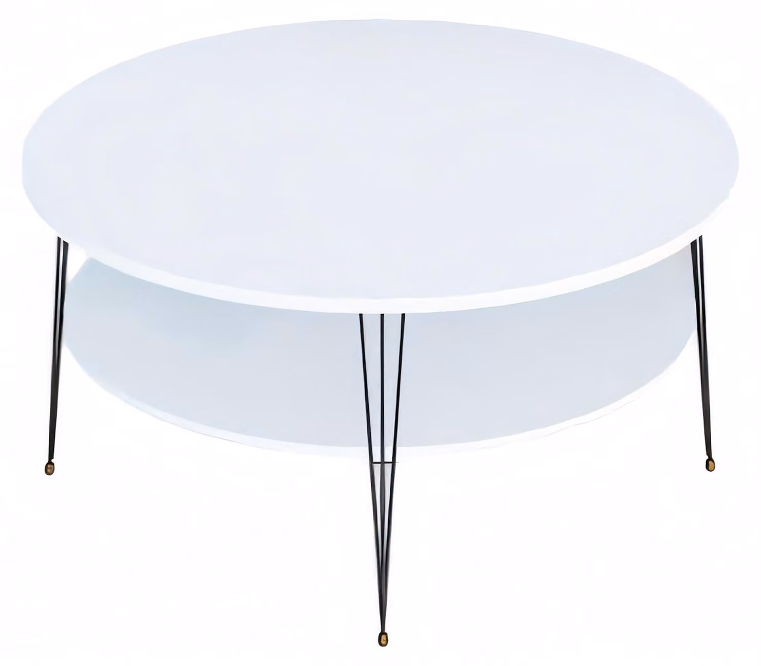 Moderner weißer Couchtisch aus Holz mit stilvollem Design