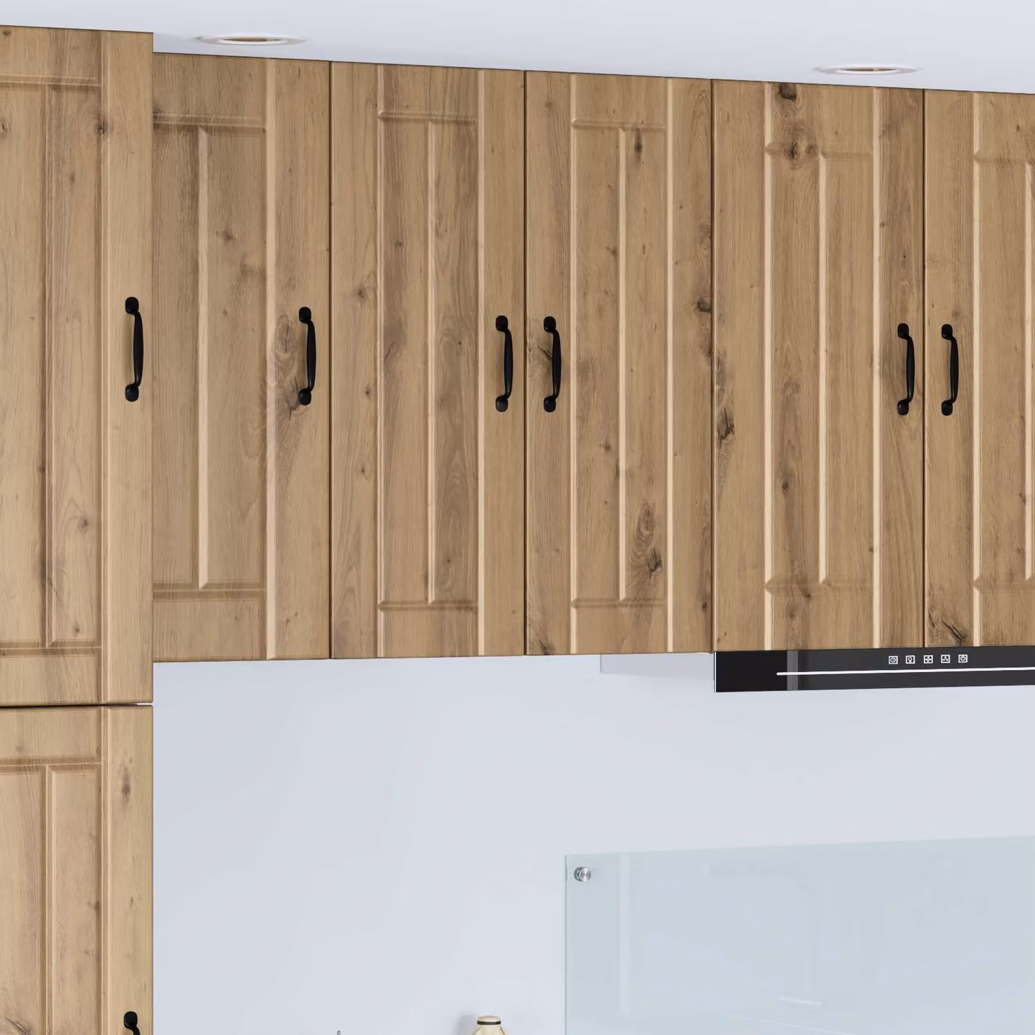 Set di 2 armadietti da muro LUCCA vidaXL in stile moderno, colore marrone, con ante a battente e ripiani interni, L/P/H: 80 x 31 x 30 cm