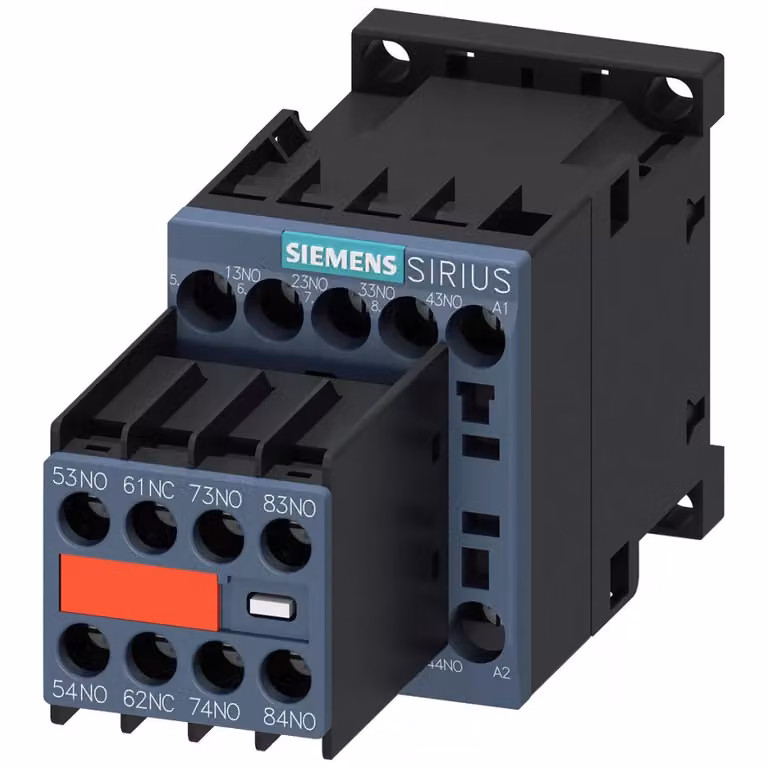 Contattore ausiliario Siemens, 7S+1Ö, CA 220 V/50 Hz, 240 V/60 Hz, S00, collegamento a vite 3RH22711AP60