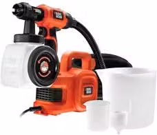 Pistola a spruzzo elettrica Black+Decker HVLP 450 W arancione per lacca e vernice