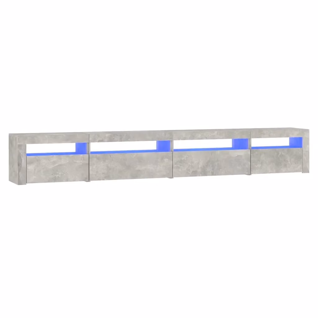 Mobile Porta TV Moderno vidaXL Grigio con Luci LED L: 270 cm, P: 35 cm, H: 40 cm – 2