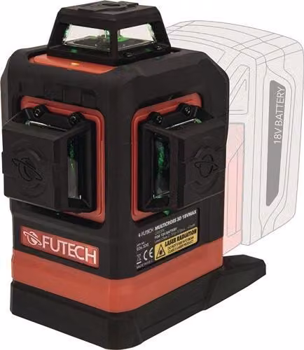Laser multilinea Multicross 3D ± 4 gradi ± 0,2 mm/m 120m Laser classe 2 Laser verde
