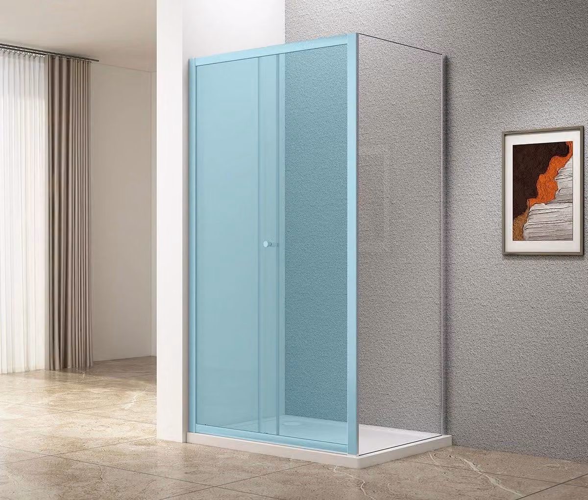 Pannello laterale Aqualine UGGA, 900 mm, vetro trasparente