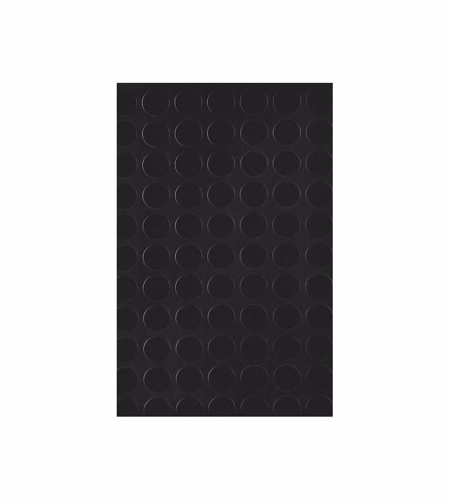 Kobel Copripavimento in PVC con Rilievo Bollo Nero 100 cm