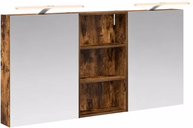 Set di Armadi da Bagno | Armadio da bagno con lo scaffale 3 pz 140 x 14,5 x 70 cm