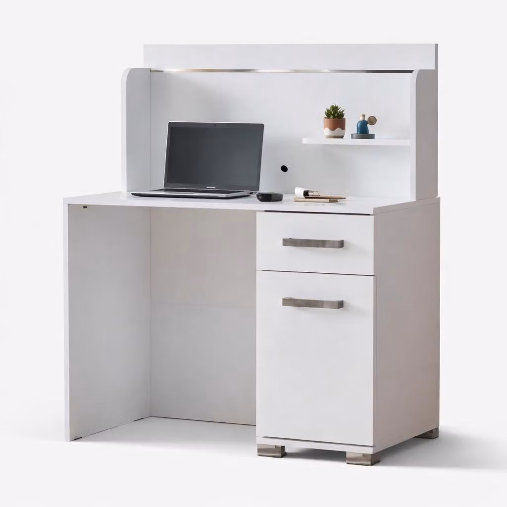 Scrivania moderna dal design elegante, ideale per un lavoro confortevole