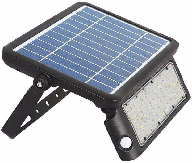 Proiettore alogeno a LED V-TAC Solar 10W Nero IP65 VT-787-10 neutro 1100lm