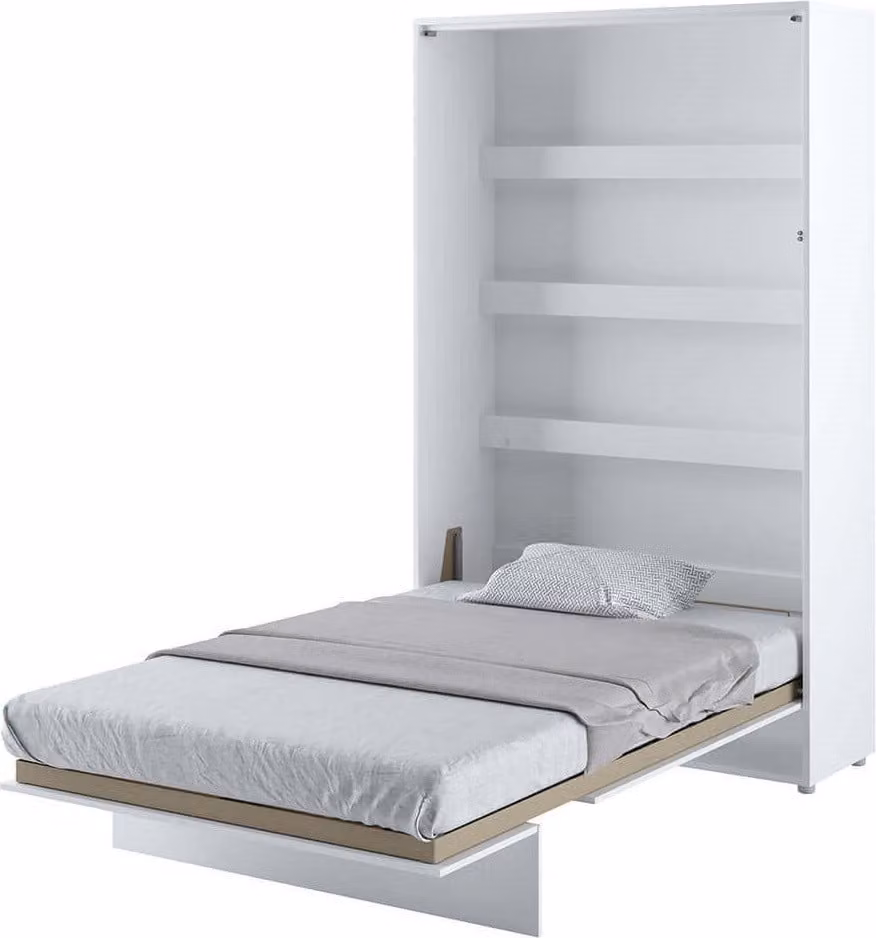 Letto a parete Armadio letto LETTO CONCEPT BC-02 Verticale 120x200 BIANCO GLANZ Letto a scomparsa a parete, letto a scomparsa ad armadio, armadio con letto a scomparsa integrato, letto funzionale incl. rete a doghe