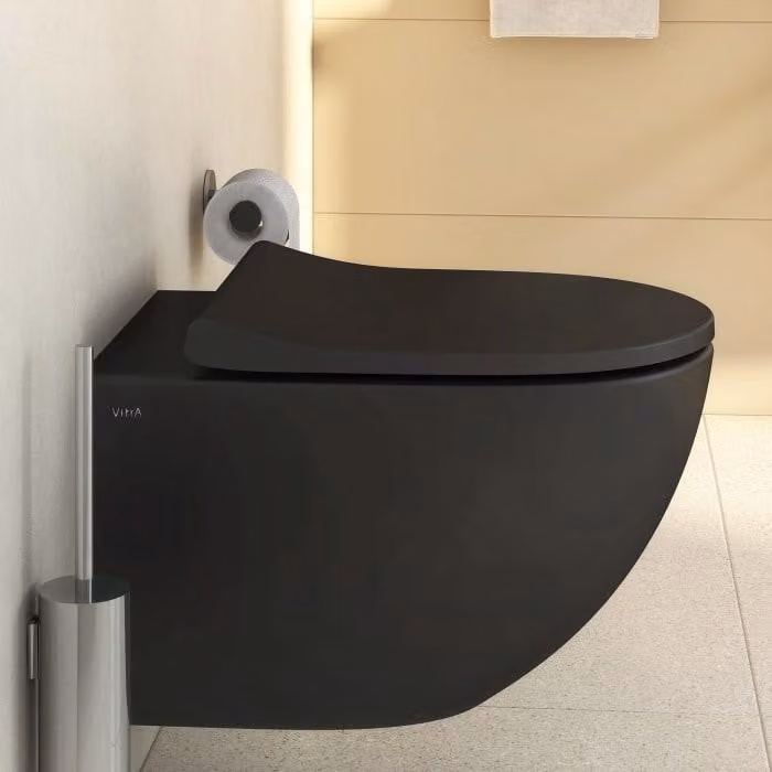 VitrA Sento, vaso sospeso, sistema di scarico VitrA Flush 2.0, scarico profondo senza bordo