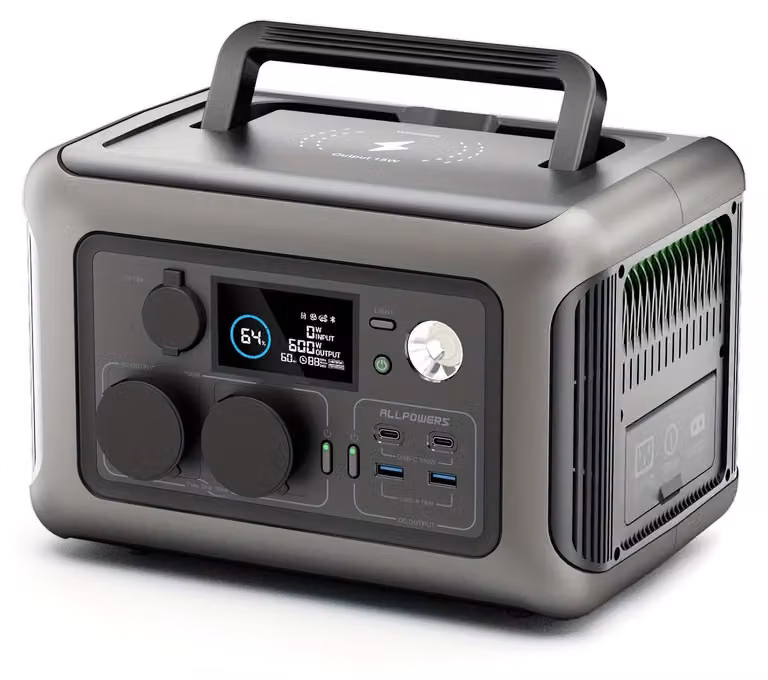 Centralina elettrica portatile - Generatore portatile - Alimentazione di emergenza - Batteria solare - Power bank - Design compatto