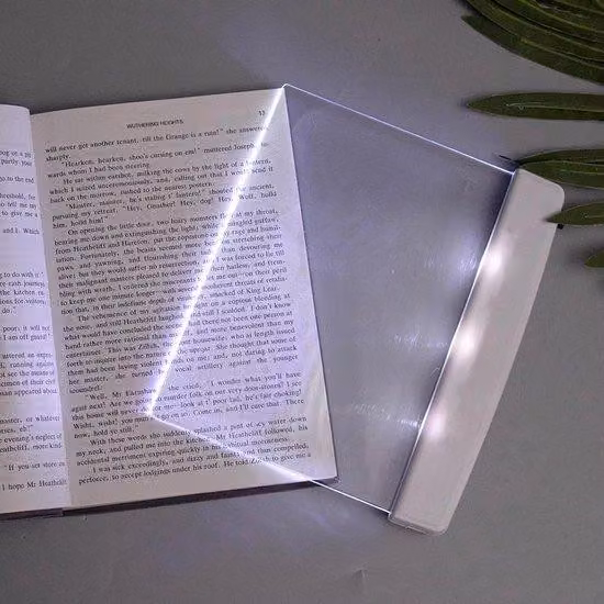 Lampada da comodino a LED per la casa, ideale per leggere a letto, lampada da tavolo a LED dalla luce chiara, luce blu per la lettura, senza fili, bianca