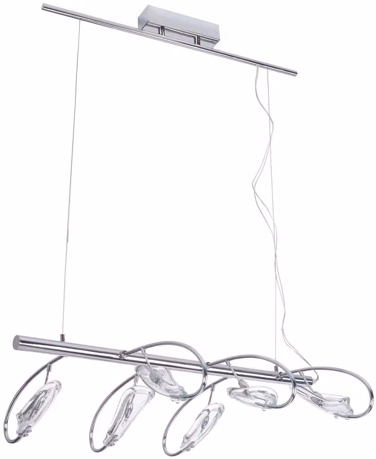 792.60 Lampada a sospensione Paulmann Pineto 6x20W cromo/vetro