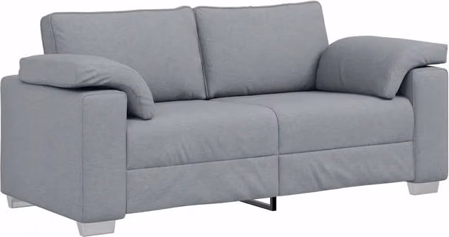 Divano | Divano da soggiorno | Sofa a due posti Grigio chiaro 180 cm Tessuto
