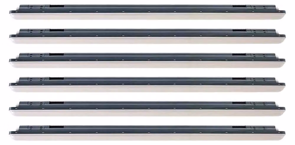 6x Luce di diffusione LED, 5760 lumen, 4000K, bianco freddo, L 150 cm
