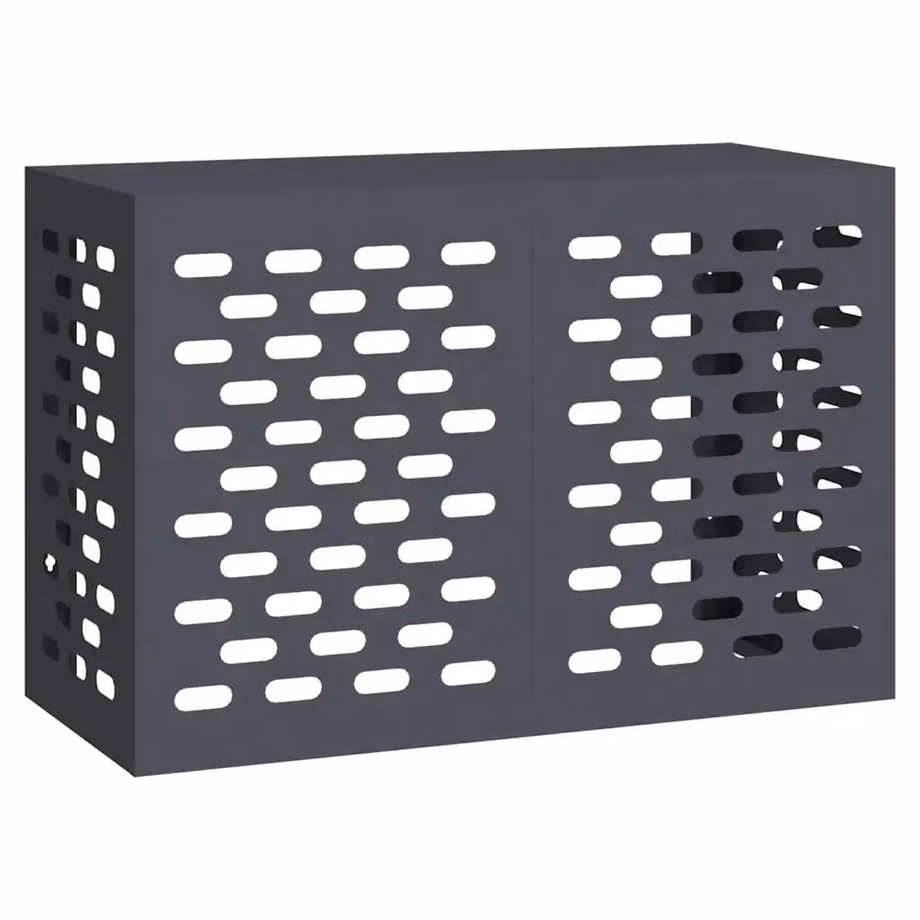 Copertura per condizionatore d'aria vidaXL in acciaio, colore antracite, L/P/H: 90 x 40 x 60 cm – 2