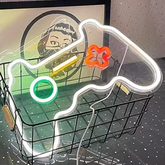 Segnale LED Neon Decorativo per Parete Bianco per Camera dei Bambini, Bar o Party