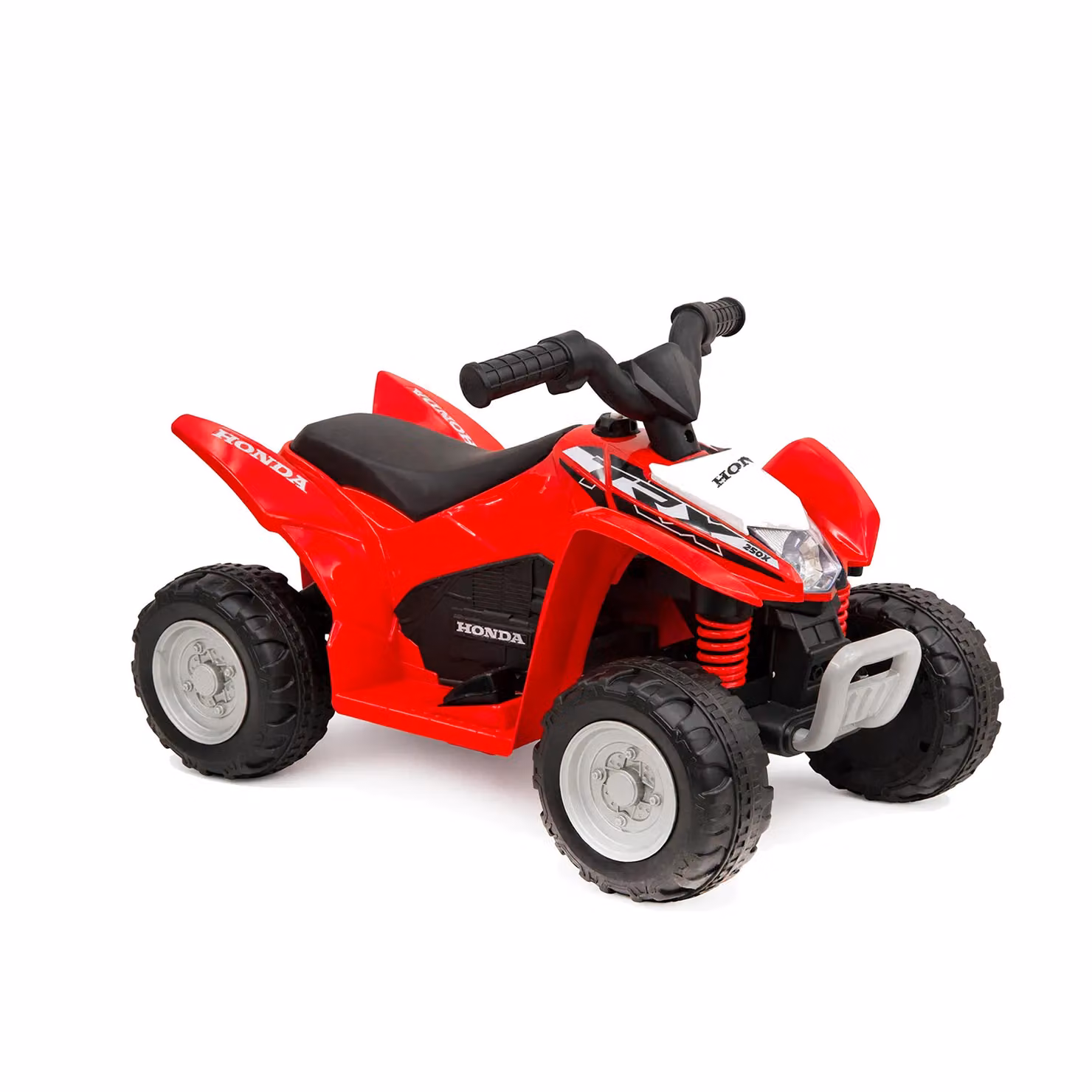 TU GIOCHI Quad Elettrico Cavalcabile Honda TRX 250X Rosso con Suoni e Luci per Bambini dai 3 Anni in su L/P/H: 65.5 x 43.5 x 38.5 cm – 1