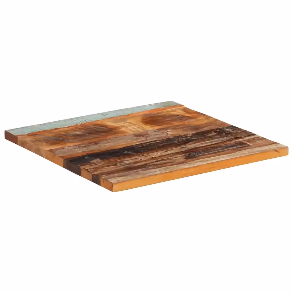 Piano Tavolo Quadrato in Legno di Recupero Mango e Teak Marrone vidaXL L/P: 60 x 60 cm – 2
