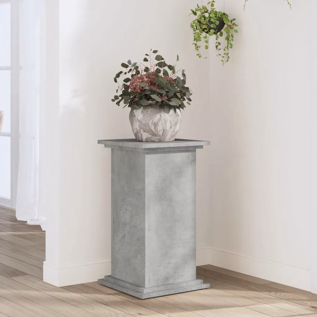 vidaXL Supporto per piante moderno Grigio Cemento L/P/H: 33 x 33 x 60 cm