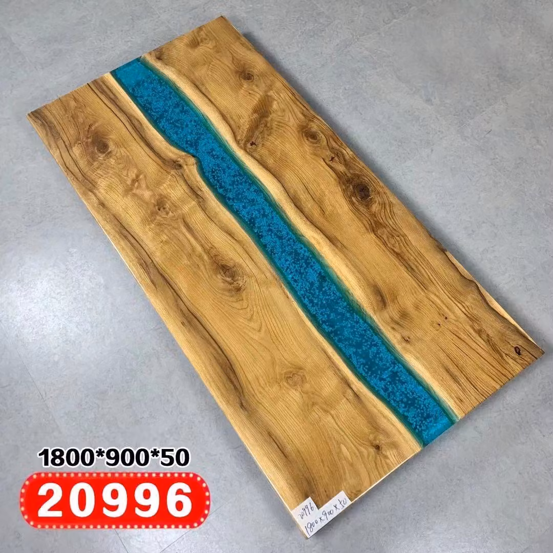 Echtes Holz Wasserfall Tisch Epoxid Harz Esstisch Epoxy Tische Massive Möbel