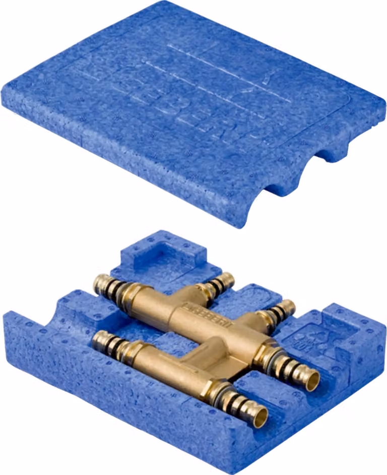 Geberit GE Mepla, raccordo a T con scatola, d20 x 16 x 20 mm, MS, 1 pz.