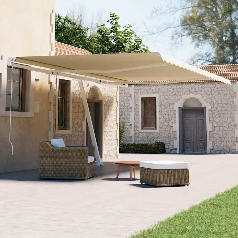 vidaXL Tenda da Sole Autoportante Automatica 600x300 cm Crema