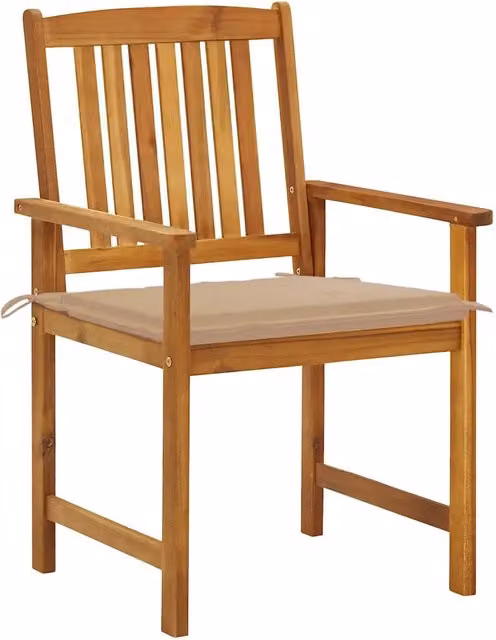 Sedie da Giardino con Cuscini 8 pz in Legno Massello di Acacia 3078169