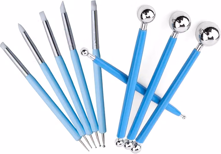 Set di strumenti per la modellazione dell'argilla, composto da 9 pezzi, con 18 strumenti a doppia faccia, ideale per la Vetroceramica e la lavorazione della terracotta