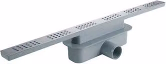 Canalina lineare Miniflow Squares C in ABS colore Tea L 700 cm